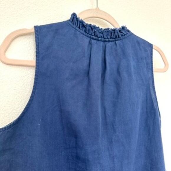 Tommy Bahama Coastalina Linen Pull-Over Top in Navy, Size S Excellent Condition - Picture 5 of 7